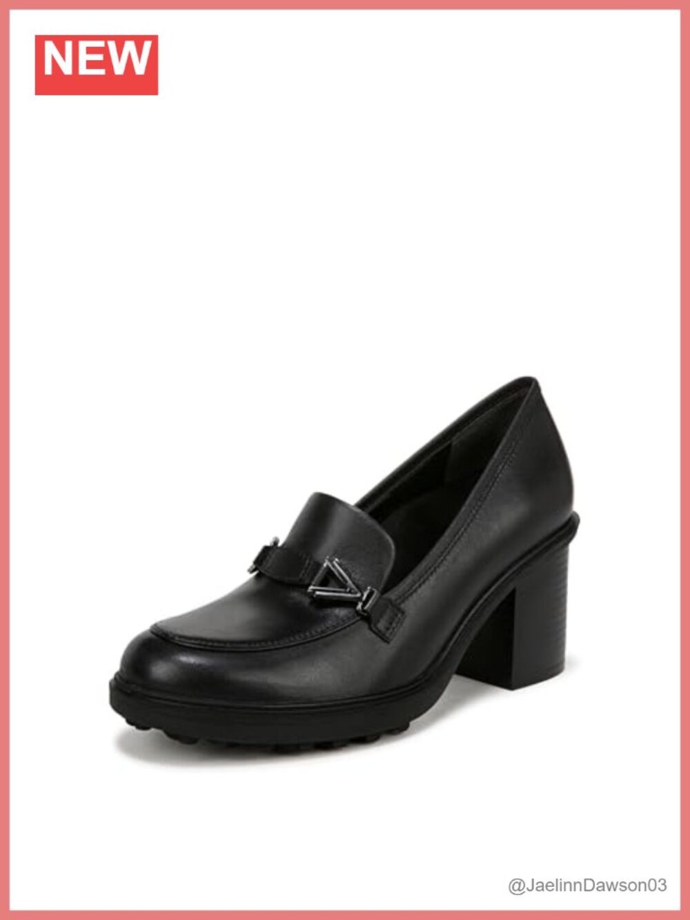 Vionic Tiburon Heel Loafer, Leather, 2.6 inch Block Heel, Pull-On